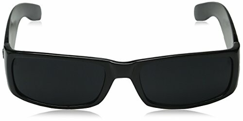 Black square sunglasses with thick frames