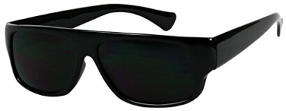 Black square-frame sunglasses