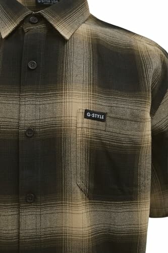 Plaid flannel shirt with pocket